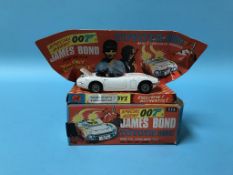 Corgi Toys 336, James Bond Toyota 2000 GT, with box, instructions and rockets