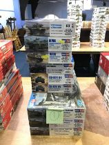 Nine Hobby Boss 1.35 scale model kits