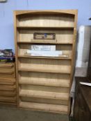 Two pine bookcases