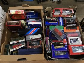 Two trays of die cast toys