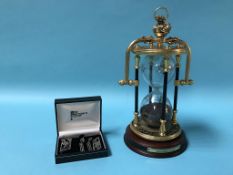 Reproduction hourglass and assorted Charles Rennie Mackintosh jewellery