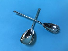 Silver salad servers, 99g