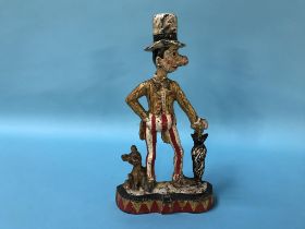 A cast iron 'Clown' door stop, H 29cm