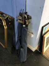 Two bags of Scottish golf clubs
