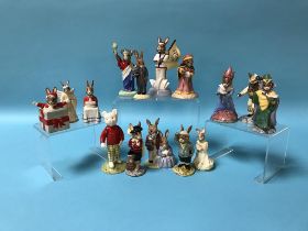 Fifteen Royal Doulton Bunnykins figures