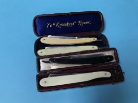 Collection of cut throat razors