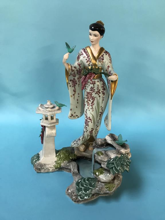 A set of six Franklin Mint Japanese figures - Image 3 of 6