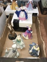 Box of Royal Doulton etc.