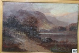J. Hatton, pair of oils, 'Highland Landscapes', 29 x 44cm