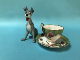 A Wade blow up and a decorative Queen Anne tea set