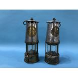 An Eccles miners lamp and one other (2)