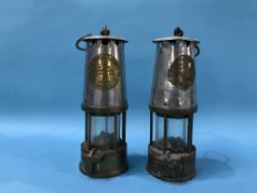An Eccles miners lamp and one other (2)