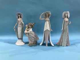 Four Lladro figures