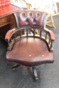 Chesterfield oxblood office chair