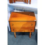 Teak two drawer chest of drawers