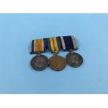 Trio of World War I medals to J46685 J. Coxon A.B. R.N. H.M.S. Hood, including For Long Service