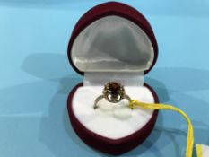 A 9ct gold Garnet ring 2.5g