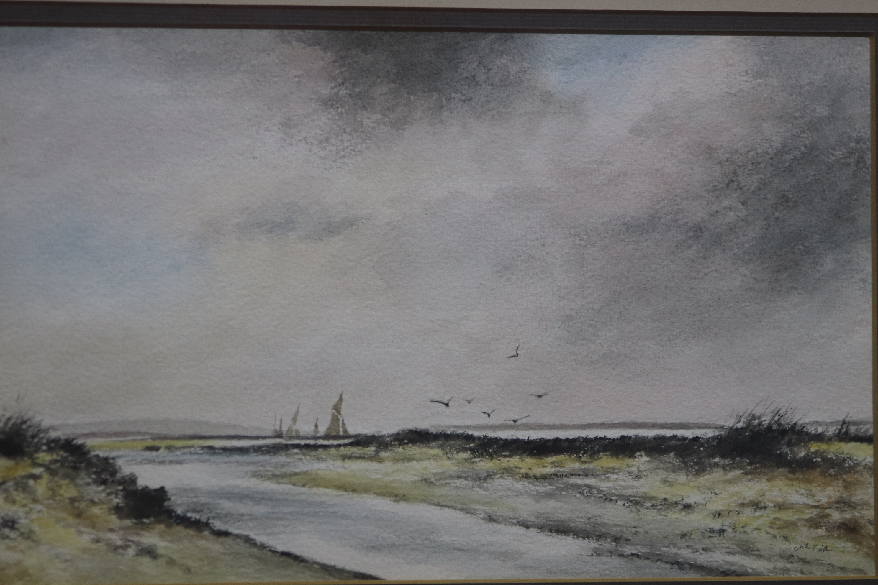 Carter, set of four watercolours, signed, 'Coastal Scenes', 24 x 35cm (1), 17 x 28cm (3) - Image 2 of 4