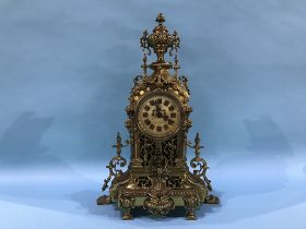 A Rocha and Meireles 8 day mantel clock