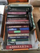Collection of Folio Society Edition books, including Mozart, Shakespeare's Sonnets etc.