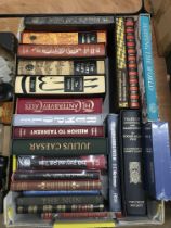 Collection of Folio Society Edition books, including Mission to Tashkent, Julius Caesar etc.