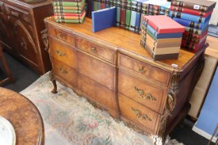 Continental walnut sideboard