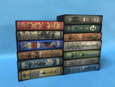 Folio Society Edition books, various decorative titles including The Fatal Shore by Robert Hughes