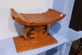 Oriental carved seat