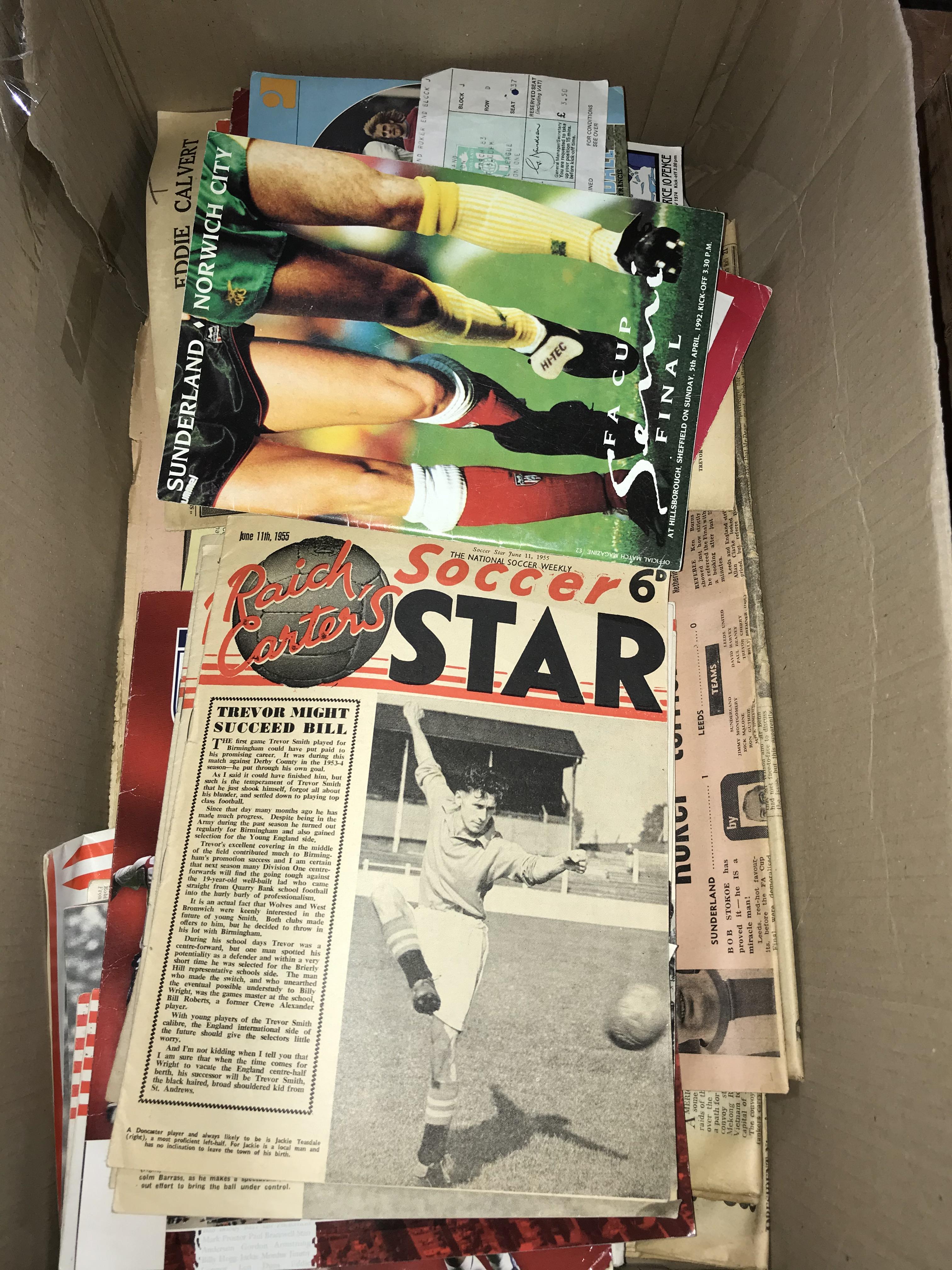 Collection of vintage football programmes and ephemera - Image 3 of 12