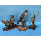 Three Capo Di Monte figures of birds