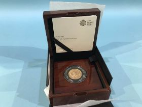 2019 10p gold proof coin