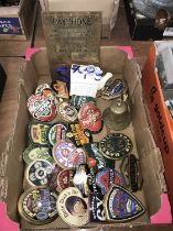Collection of beer pump clips etc.