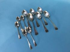 Collection of silver spoons, 12.7 ozts