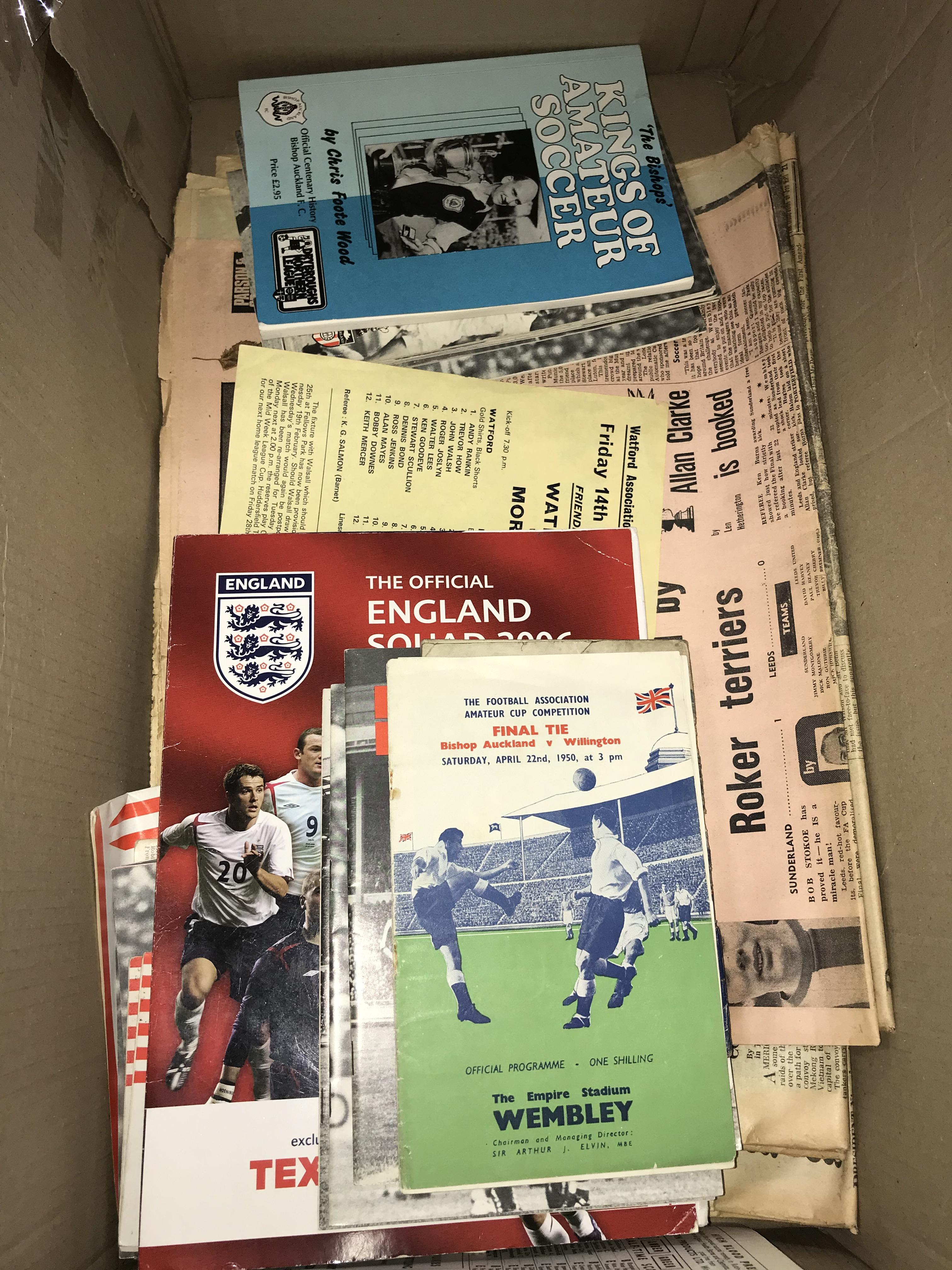 Collection of vintage football programmes and ephemera - Image 6 of 12