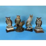 Four Capo Di Monte owls