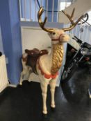 A large German made model of a Reindeer, W 125cm H 166cm