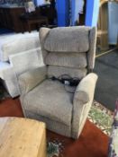 A rise and recliner armchair