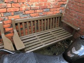A pair of garden benches by Hughes Bolckow