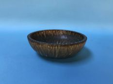 A pottery Swedish circular shallow bowl, D 17cm