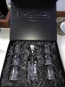 A boxed Argyle whiskey decanter set