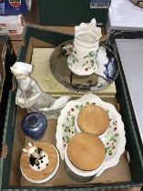 Tray of assorted including 'Old Foley' china