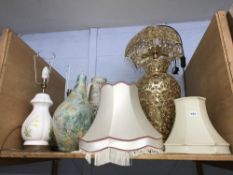 Quantity of table lamps
