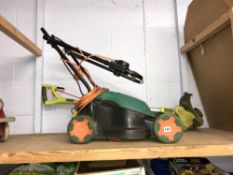 Lawnmower and a trimmer