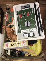 Assorted vintage toys including Action Man