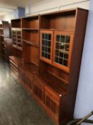 Three section Rosewood display unit