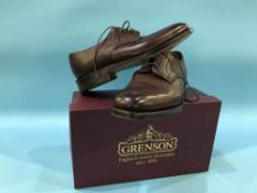 Boxed pair of Grenson 'Ernest' shoes, size 8