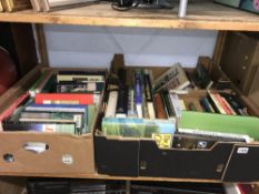 Three boxes of cricket books