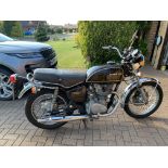 1976 Honda 500T, registration OBB 904R, Comes with V5, handbook and Siamese exhaust. Mileage 8054