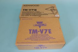 A boxed Kenwood TM-V7IE and a boxed Kenwood TM - V7E (2)
