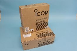 A boxed ICOM IC-PCR1500 and a boxed ICOM IC-207H (2)